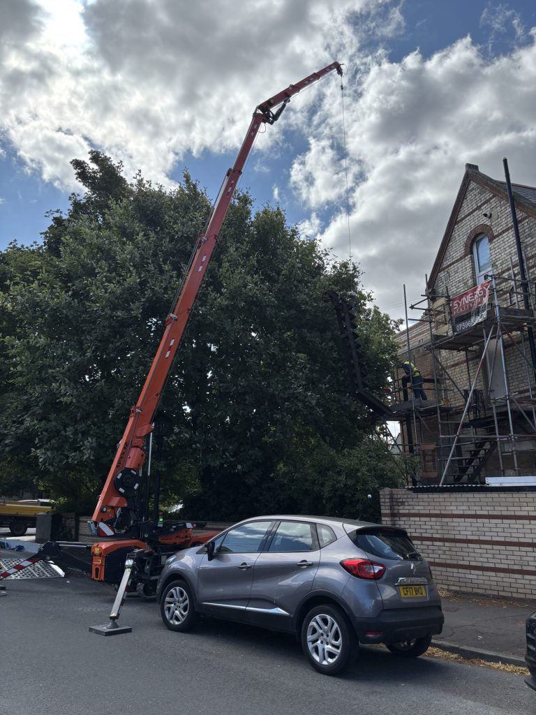 Spider crane for hire wales